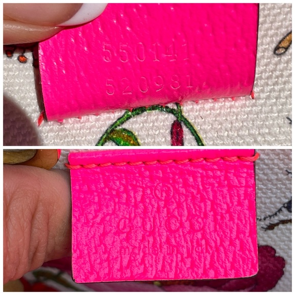 Authentic Gucci Flora Tote in fluorescent pink leather and print canvas - Picture 15 of 17